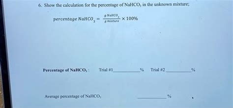 Reaction: 2NaHCO3( s)→Na2CO3( s)+H2CO3( g). 5. Show | Chegg.com