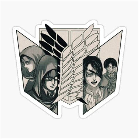 "Scout Regiment Logo | Attack on Titan" Sticker for Sale by Venooxus ...