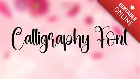 Calligraphy Font | Text Effect Generator