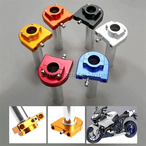 Grip Universal Cnc Aluminum Inch Mm Hand Grips Handlebar Throttle