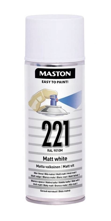 MASTON SPRAY FARBA RAL 9010 BIAŁY ALPEJSKI MAT 12800756314