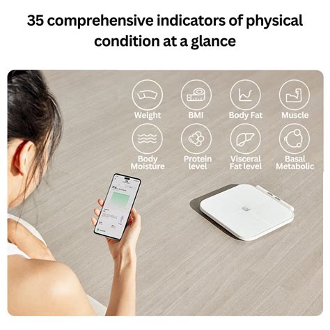 NewXiaomi Mijia 8 Electrodes Body Fat BMI Composition Scale Penimbang