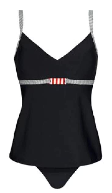 Lidea Lighthouse Stripes Tankini Black White Red Elegance Lingerie