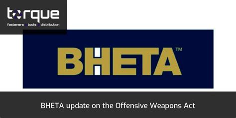 Bheta Update On The Offensive Weapons Act