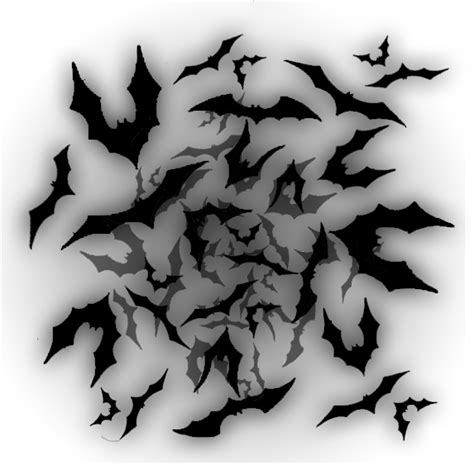 Swarm Bats Illustration Clipart Large Size Png Image Pikpng