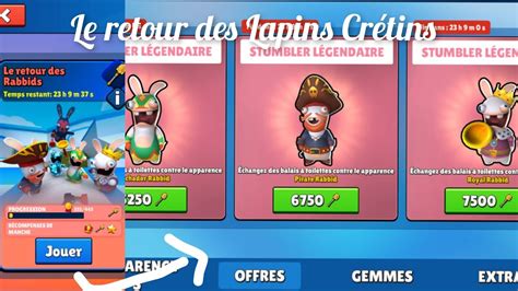 Les Lapins Crétins sont de retour Stumble Guys YouTube