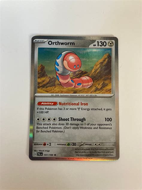 Pokemon TCG Paldea Evolved Orthworm Holo 151 193 Kiełpino Kup