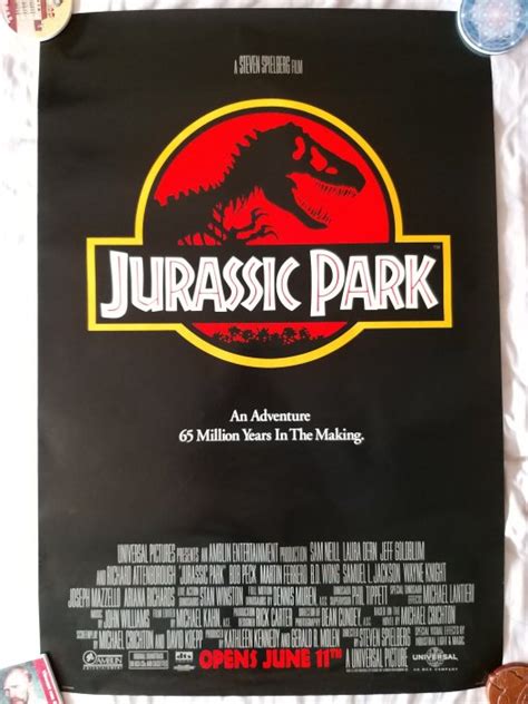 侏儸紀公園 美版單面 原版電影海報 Jurassic Park 史蒂芬·史匹柏 Yahoo奇摩拍賣