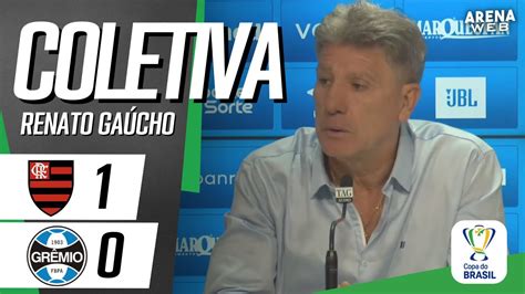 COLETIVA RENATO GAÚCHO AO VIVO Flamengo x Grêmio Copa do Brasil