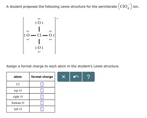 Solved wing Lewis structure for the perchlorate(Co) A | Chegg.com