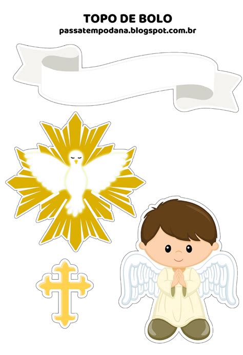 Boy: Free Printable Cake Toppers. | Oh My First Communion!