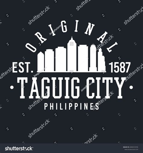 Taguig Metro Manila Philippines Skyline Original Stock Vector (Royalty Free) 2000318705 ...