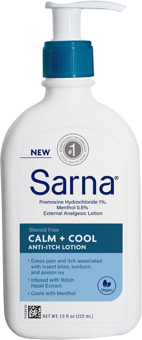 Sarna Sensitive Itch Relief Fragrance Free Lotion 7 5 Fl Oz Body Lotions