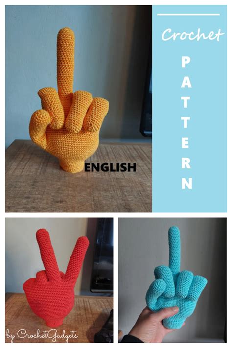 5 Posable Hand Amigurumi Crochet Patterns