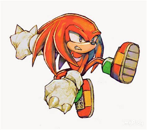 Knuckles The Echidna Sonic Drawn By Hashi84e Danbooru