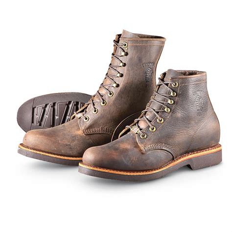 Mens Chippewa Boots® 8 Apache Lacer Boots Chocolate 200050 Work