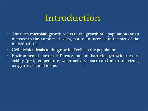 Microbial Growth Ppt