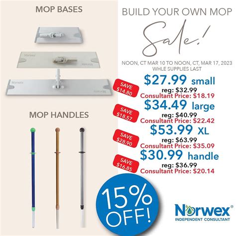 Build your own Norwex Mop. It's Sale Time!