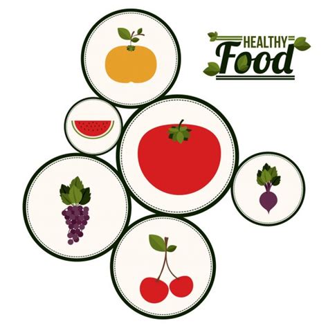 Healthy Food Design Stock Vector By Grgroupstock