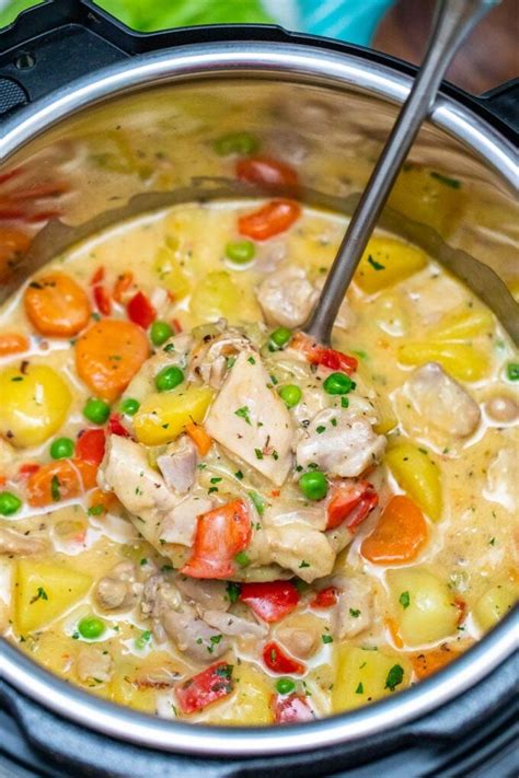 Instant Pot Chicken Stew - Sweet and Savory Meals