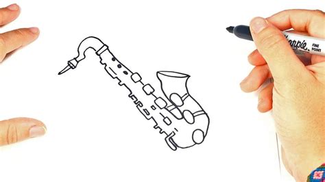 How To Draw A Saxophone Saxophone Easy Draw Tutorial YouTube