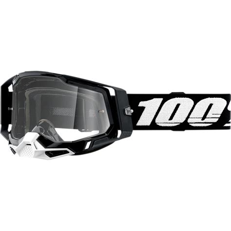 100 Goggle Racecraft Gen 2 Black Clear Anti Fog Maciag Offroad