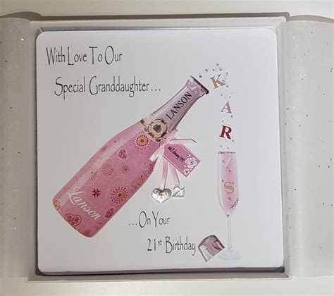 Personalised Granddaughter 21St Birthday Cards - Bitrhday Gallery