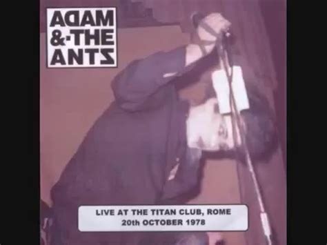 Adam The Ants Rome Youtube