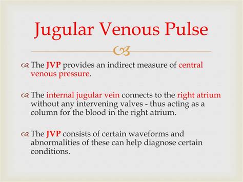 PPT - Jugular Venous Pulse and Carotid Arterial Pulse PowerPoint ...