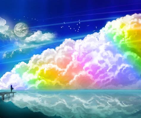 Rainbow Cloud Wallpapers - Top Free Rainbow Cloud Backgrounds - WallpaperAccess