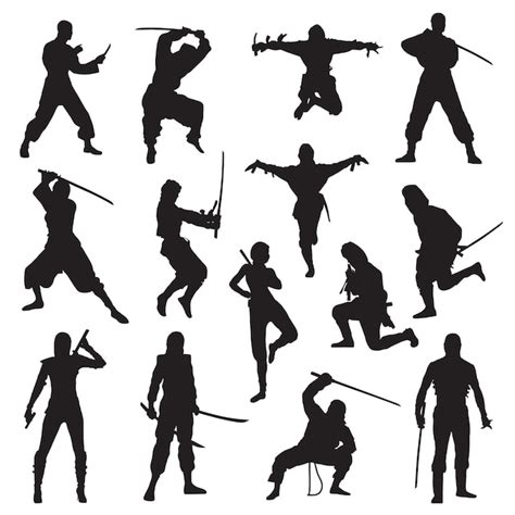 Ninja Silhouette Vector