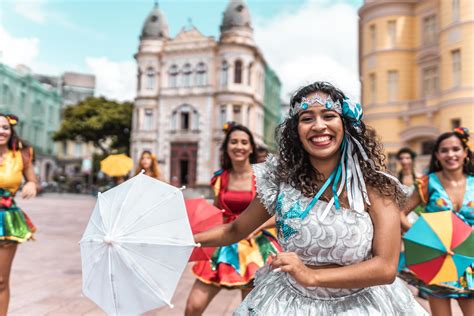 Recife, Pernambuco, Brazil, APR 2022 - Frevo dancers at the street ...