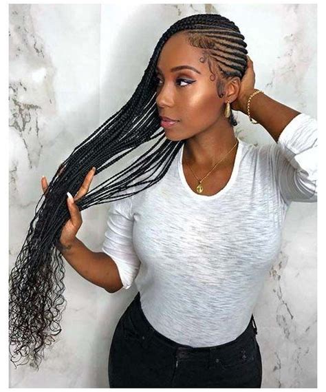 Lemonade Braids With Curly Ends Black Hair Tribe