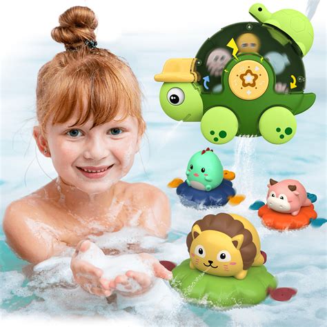 Bath Toys, Bellochiddo Baby Bath Toys for 6-12 months Toddler Bath Toys ...