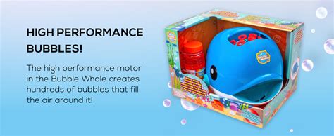 Bubble Mania Bubble Machine Bubble Blower Whale For Kids Automatic