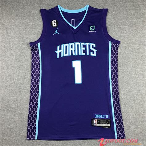 Magasin Maillot Charlotte Hornets BALL 1 2022 23 Pourpre