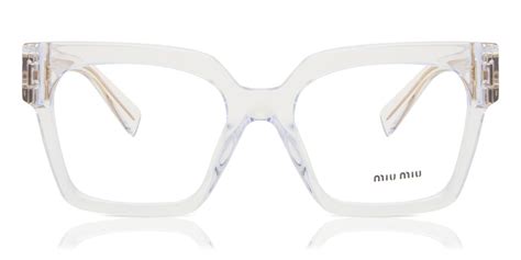 Miu Miu Mu04uv 2az1o1 Glasses Clear Visiondirect Australia