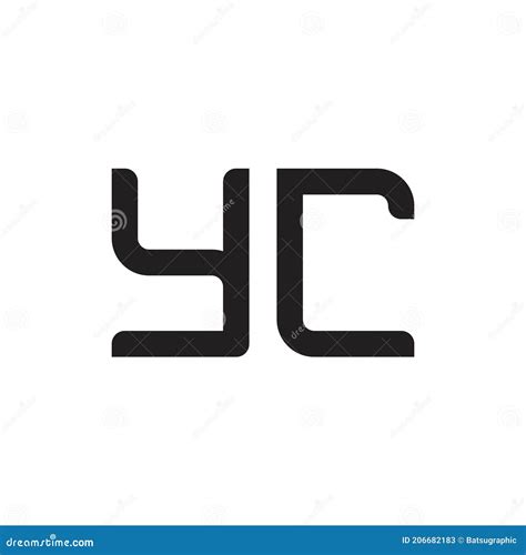 Icono Del Logotipo Del Vector De Letra Inicial De Yc Ilustraci N Del