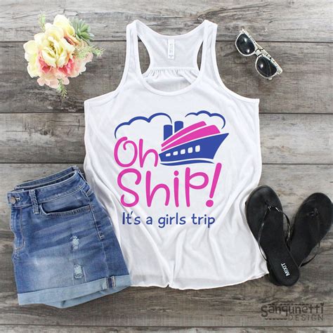 Oh Ship Its A Girls Trip Svg Vacation Cruise Cut File Etsy