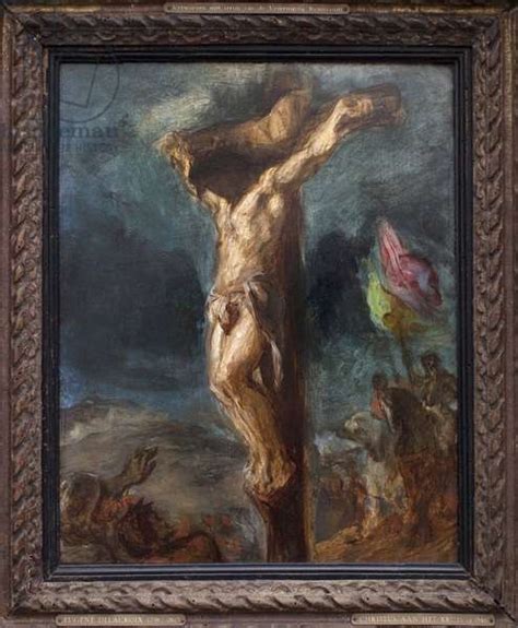 Image Of Crucifixion Painting By Eugene Delacroix Oil On