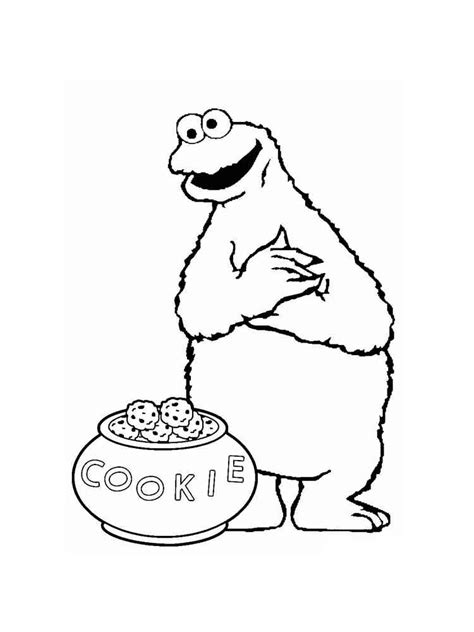 Cookie Monster coloring pages