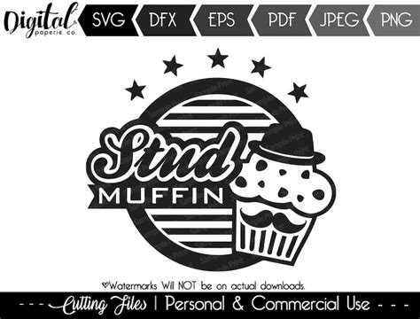 Stud Muffin Svg File Etsy