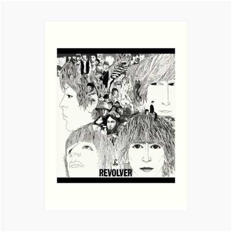 "Revolver Album Cover Sticker" Art Print for Sale by emmaleepat | Redbubble