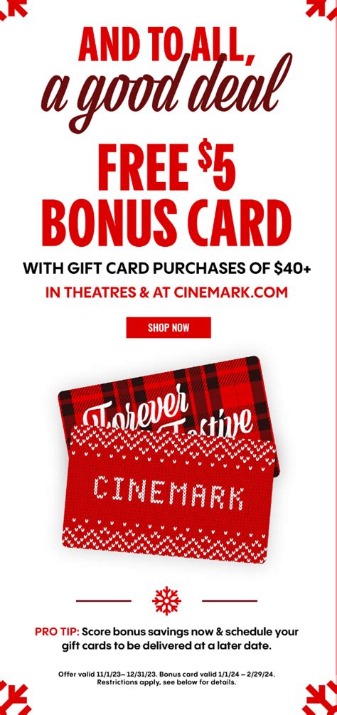 Cinemark Bonus Card - Hampshire Mall