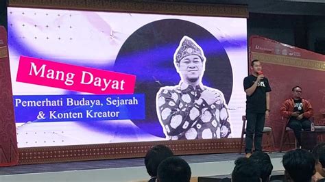 Mang Dayat Workshop Di Ptba Dalam Kajian Tanjung Enim Menuju Kota