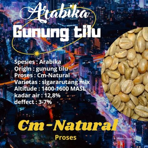 Jual Green Bean Biji Kopi Arabika Gunung Tilu Cm Natural 1kg