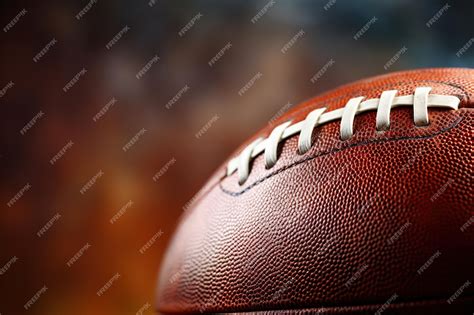 Premium Photo | Leather american football ball