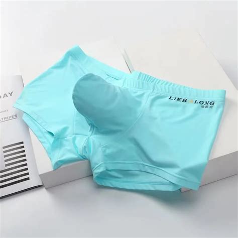 Mens Boxer Shorts Summer Mens Sexy Sexy Underwear Mens Ice Silk Underwear Mens