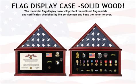 Amazon Zmiky Large Burial Flag Display Case American Flag Solid