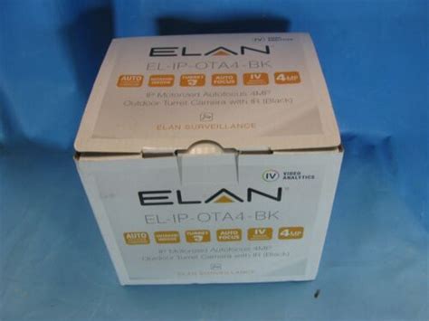 Elan El Ip Ota Bk Outdoor Surveillance Camera Black Free Shipping